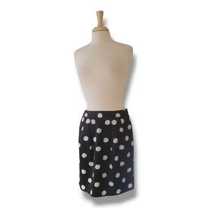 Loft Ann Taylor Silk Blend Polka Dot Mini Skirt. Size 6